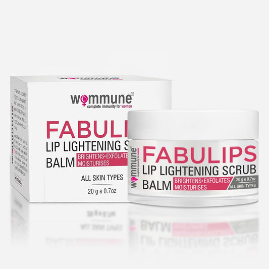 Wommune Lip Scrub Balm – Lighten, Brighten, and Smoothen for Soft, Supple Lips