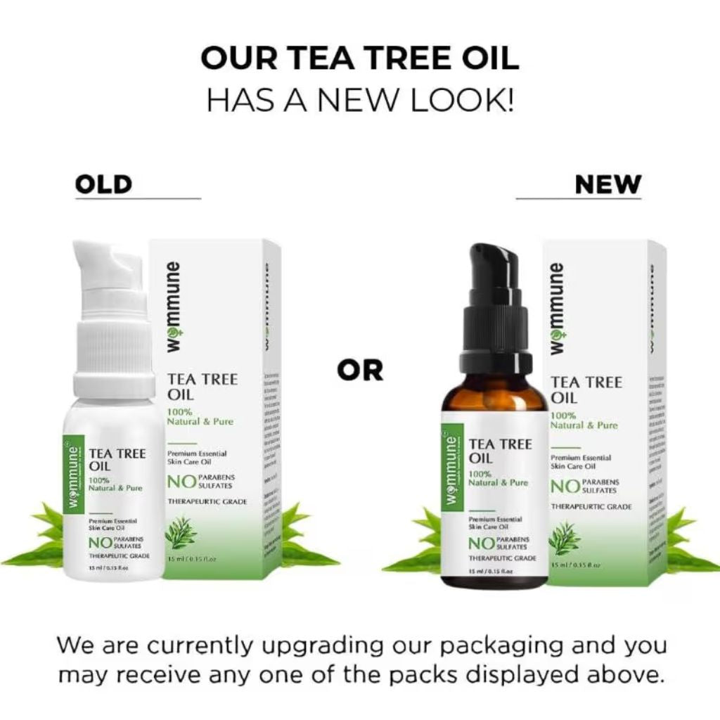 Wommune's Pure Tea Tree Oil - 100% Natural and Pure