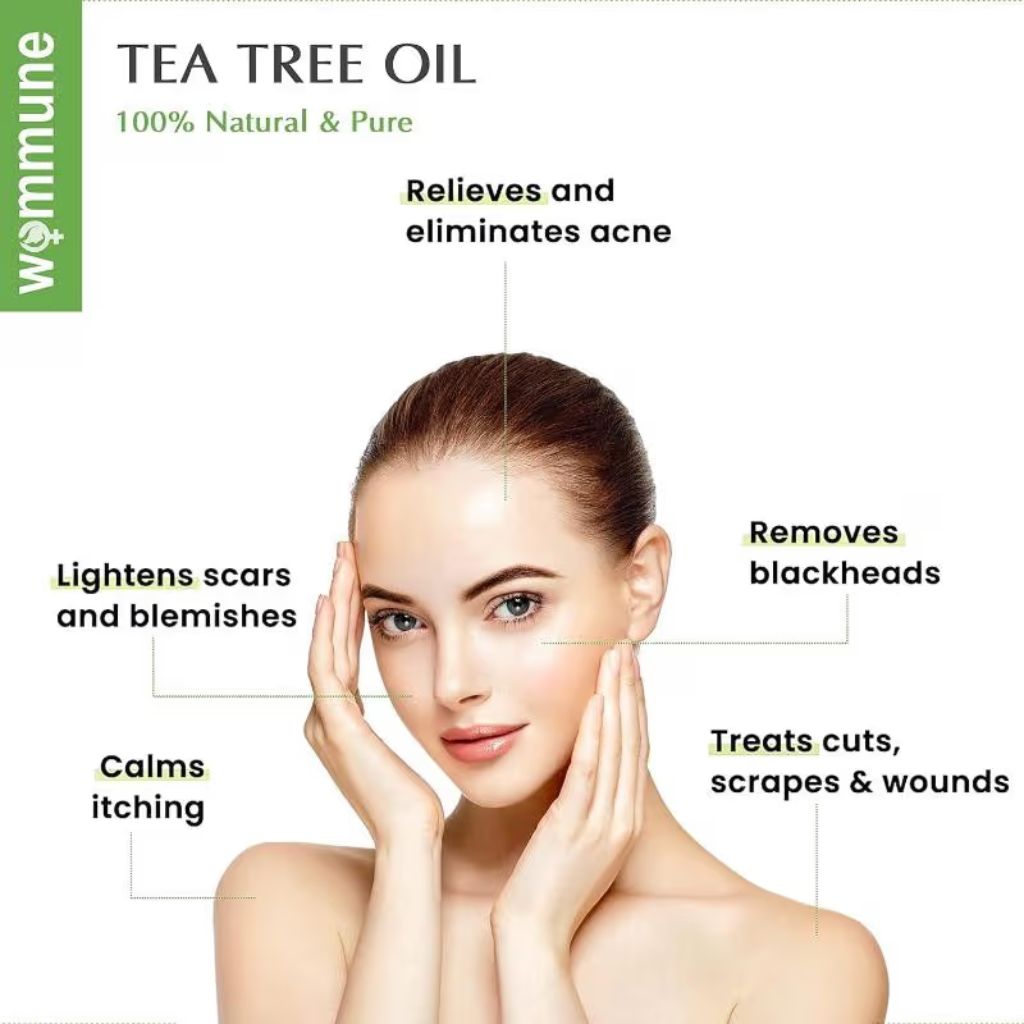 Wommune's Pure Tea Tree Oil - 100% Natural and Pure