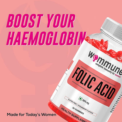 Folic Acid Gummies – Prenatal Support and Women’s Health with Essential Vitamin B9