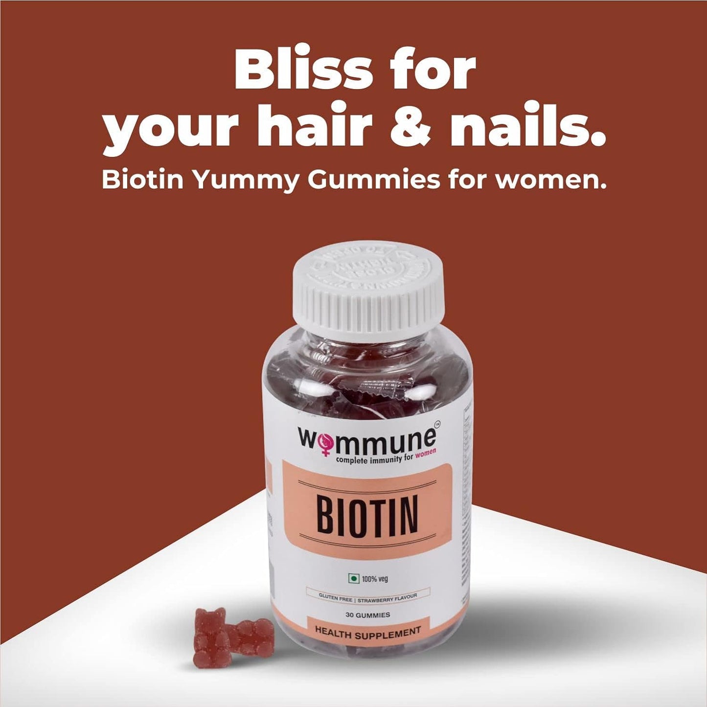 Biotin Gummies Helps in Skin Care & Hair Growth 30gummies