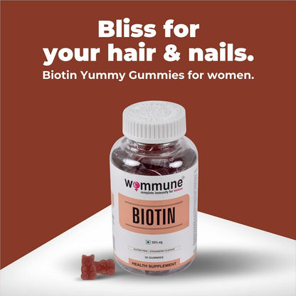 Biotin Gummies Helps in Skin Care & Hair Growth 30gummies