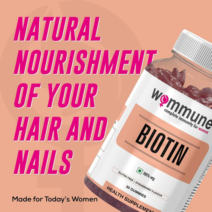 Wommune’s Biotin – Hair & Nail Health Gummies