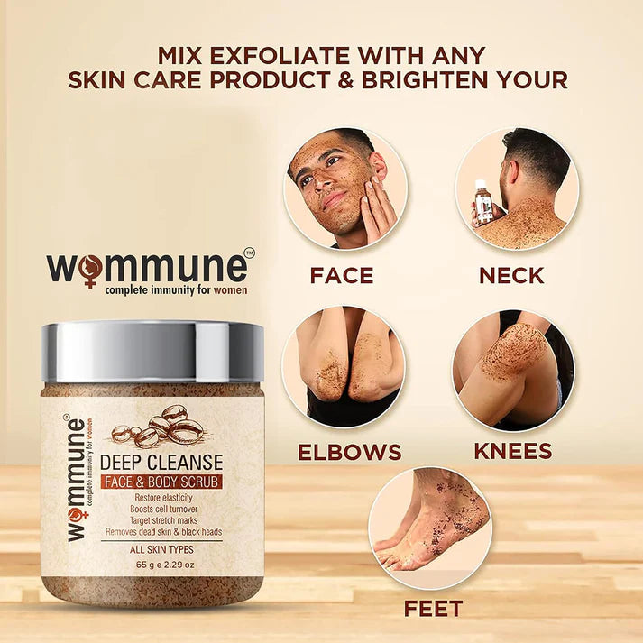 Wommune’s Exfoliate Coffee Scrub - Deep cleanse