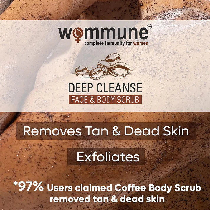 Wommune’s Exfoliate Coffee Scrub - Deep cleanse