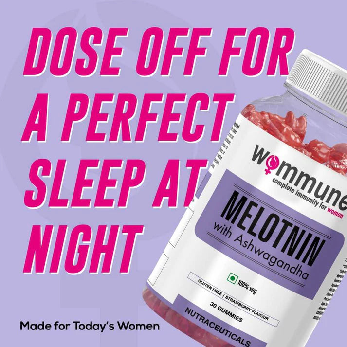 Wommune’s Melatonin – Sleep & Stress Relief Gummies