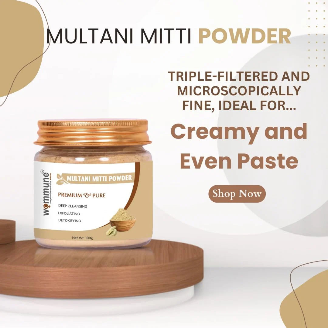 Wommune’s Natural Multani Mitti Powder - Detox & exfoliate