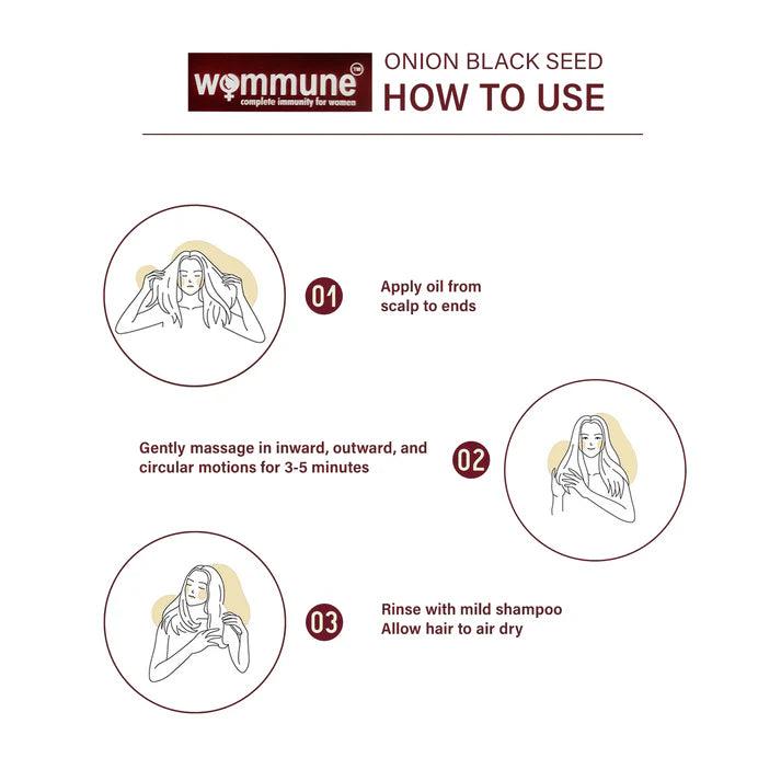 Wommune’s Pure Onion Hair Oil - For healthy & shiny hair
