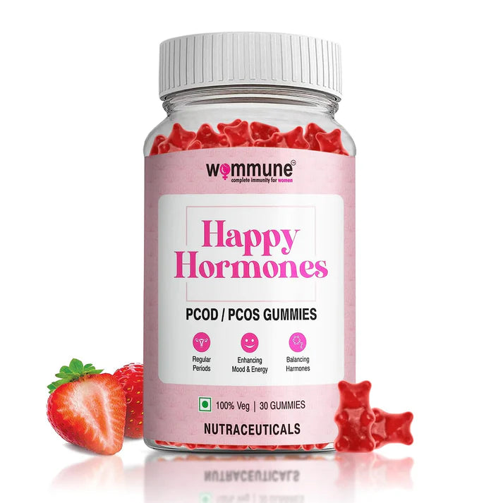 Wommune’s Happy Hormones – PCOD/PCOS Relief Gummies