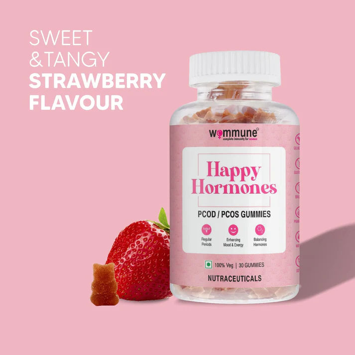 Wommune’s Happy Hormones – PCOD/PCOS Relief Gummies