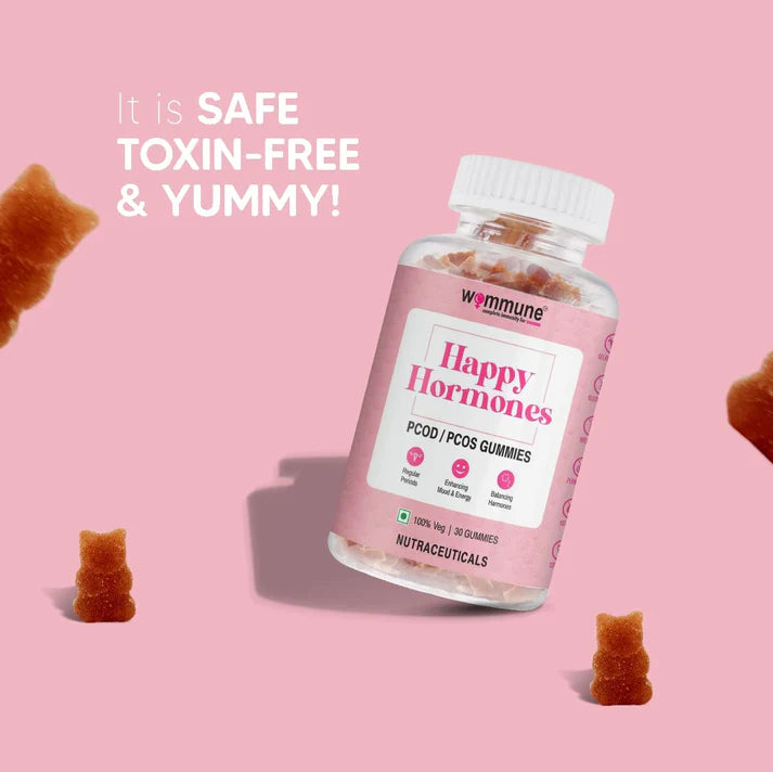 Wommune’s Happy Hormones – PCOD/PCOS Relief Gummies