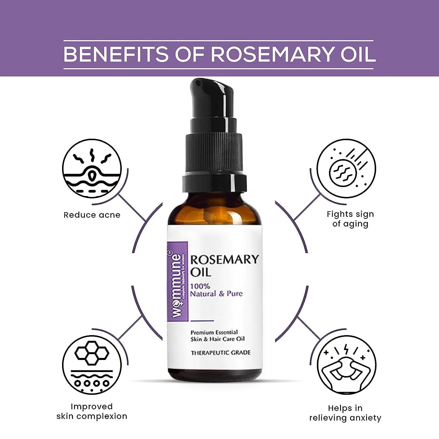 Wommune’s Rosemary Essential Oil - 100% Natural & Pure