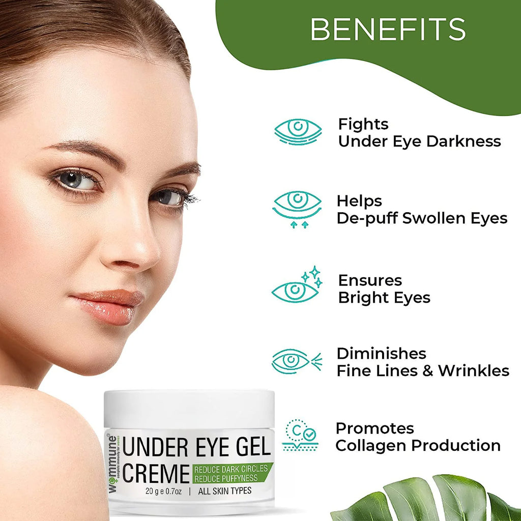 Wommune’s Under Eye Creme Gel - Reduces dark circles