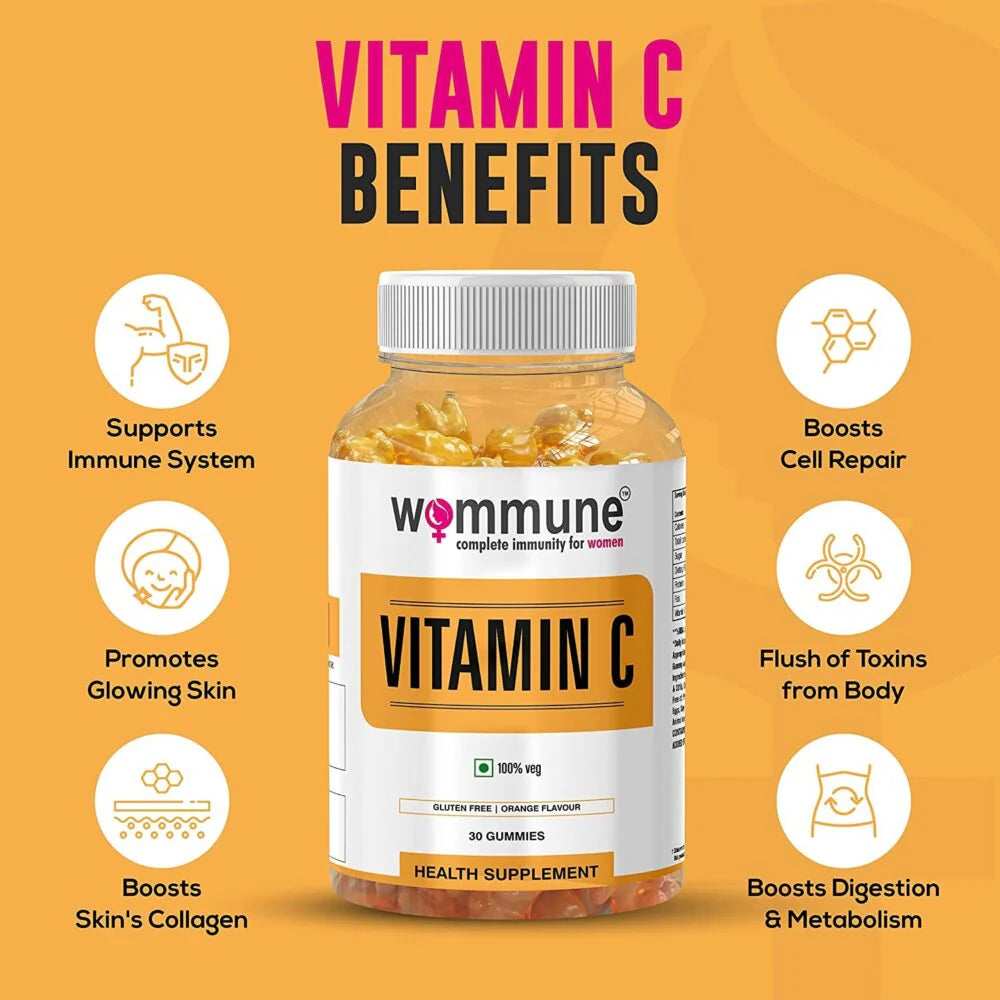 Wommune’s Vitamin C - Skin & Health Gummies