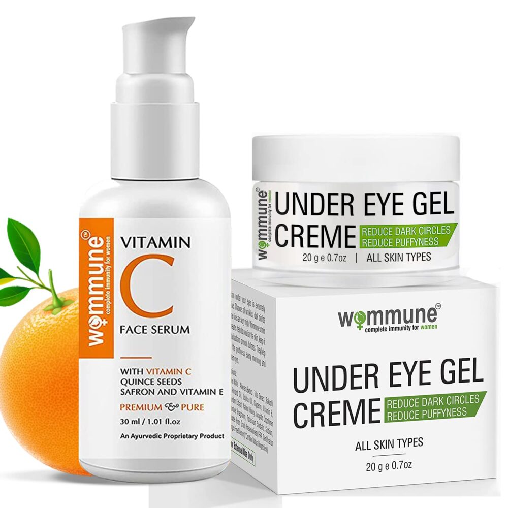 Vitamin C serum And Under Eye Gel Cream For All Skin Type